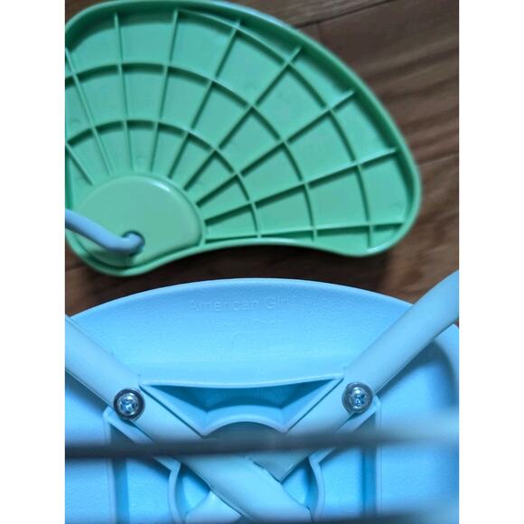 Pleasant Company American Girl Doll School Desk Blue And Green Retired - Picture 4 of 4